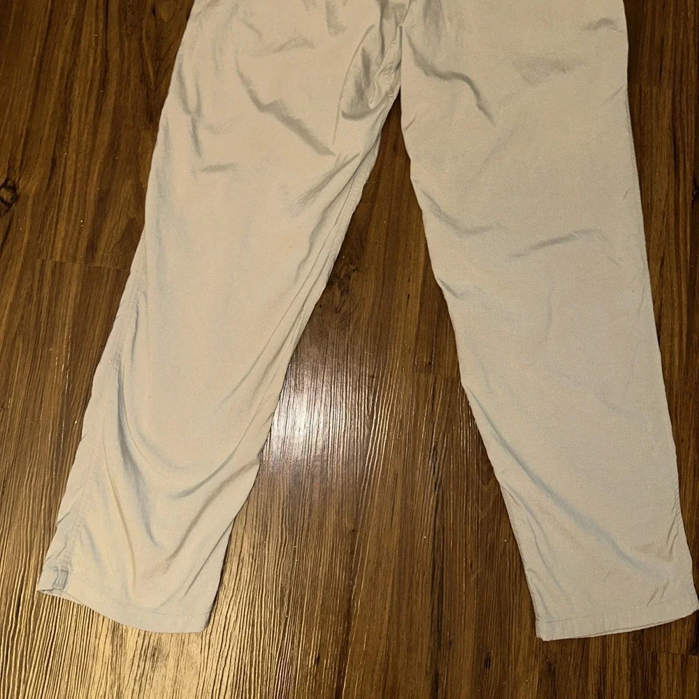 THE NORTH FACE Men's Khaki Pants Pleated 34x32 Vintage Tapered Leg